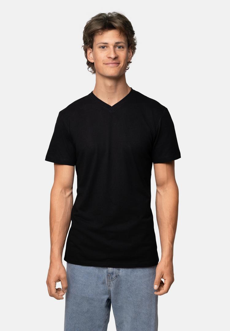 DANISH ENDURANCE DANISH ENDURANCE Basic V-Neck T-Shirt Herren - schwarz - 0 | SportScheck