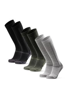 DANISH ENDURANCE Knee-High Merino Hiking Wandersocken black light grey green