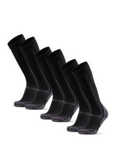 DANISH ENDURANCE Knee-High Merino Hiking Wandersocken schwarz