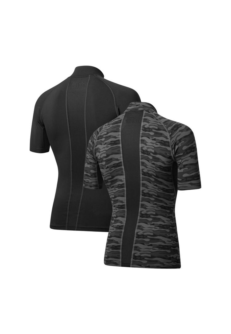 DANISH ENDURANCE DANISH ENDURANCE Compression SS Kompressionstop Herren - black_grey camo - 0 | SportScheck