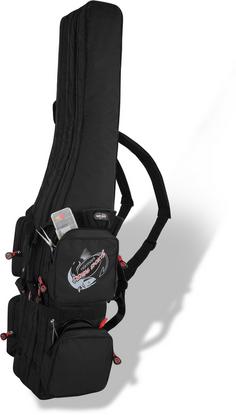 Rückansicht von normani Outdoor Sports RodBox Triple Tragetasche Schwarz