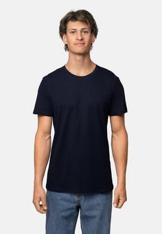 Rückansicht von DANISH ENDURANCE Basic Crew Neck T-Shirt Herren white_dark navy