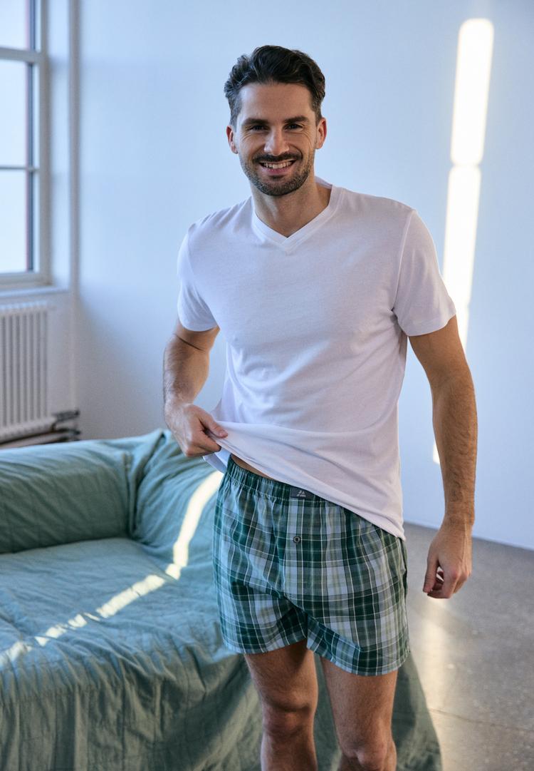 DANISH ENDURANCE DANISH ENDURANCE Basic V-Neck T-Shirt Herren - wei&szlig; - 0 | SportScheck