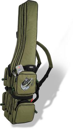 Rückansicht von normani Outdoor Sports RodBox Triple Tragetasche Oliv