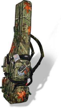 Rückansicht von normani Outdoor Sports RodBox Triple Tragetasche Autumn Camo