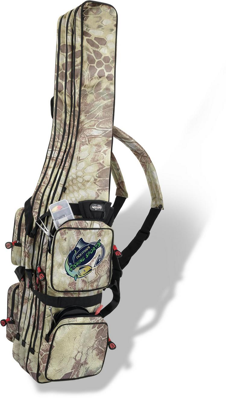 normani Outdoor Sports normani Outdoor Sports RodBox Triple Tragetasche - Waldtarn - 0 | SportScheck