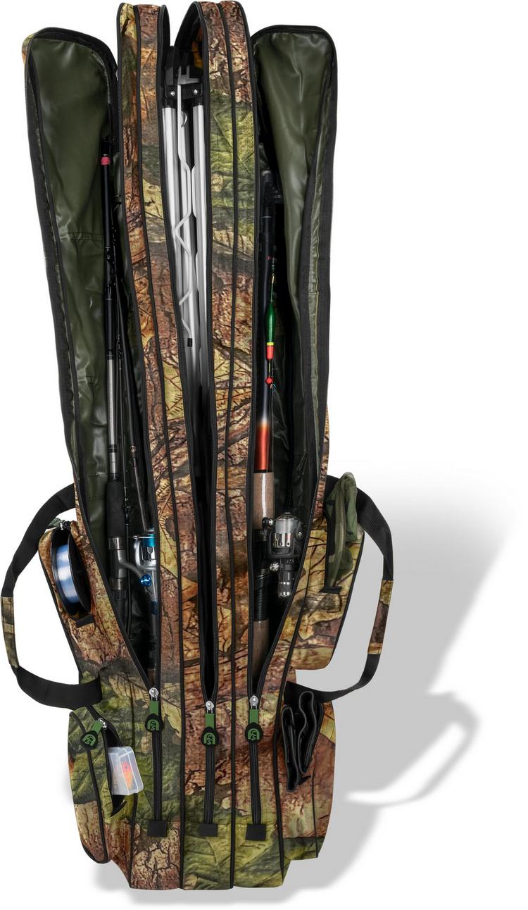 normani Outdoor Sports normani Outdoor Sports RodBox Triple Tragetasche - Herbst-Waldtarn - 4 | SportScheck