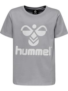 hummel hmlTRES T-SHIRT S/S Funktionsshirt Kinder GREY MELANGE