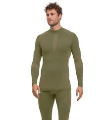 Falke W Longsleeve Shirt Turtleneck m Funktionsshirt Herren - herb (7754)