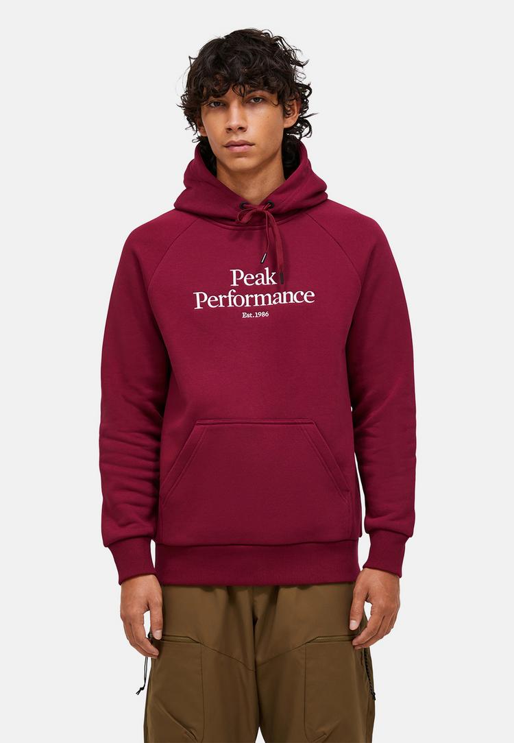 Peak Performance Peak Performance M Original Hood Sweatshirt Herren - weinrot - 1 | SportScheck
