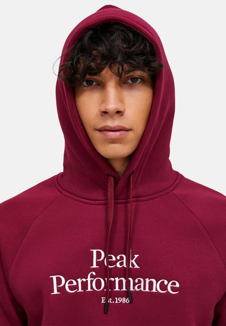 Peak Performance Peak Performance M Original Hood Sweatshirt Herren - weinrot - 2 | SportScheck