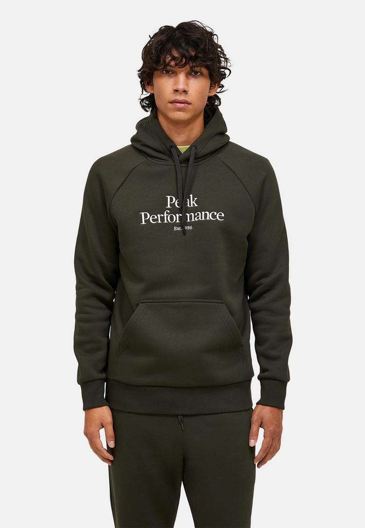 Peak Performance Peak Performance M Original Hood Sweatshirt Herren - DUNKELGR&Uuml;N - 1 | SportScheck