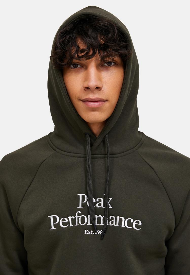 Peak Performance Peak Performance M Original Hood Sweatshirt Herren - DUNKELGR&Uuml;N - 2 | SportScheck