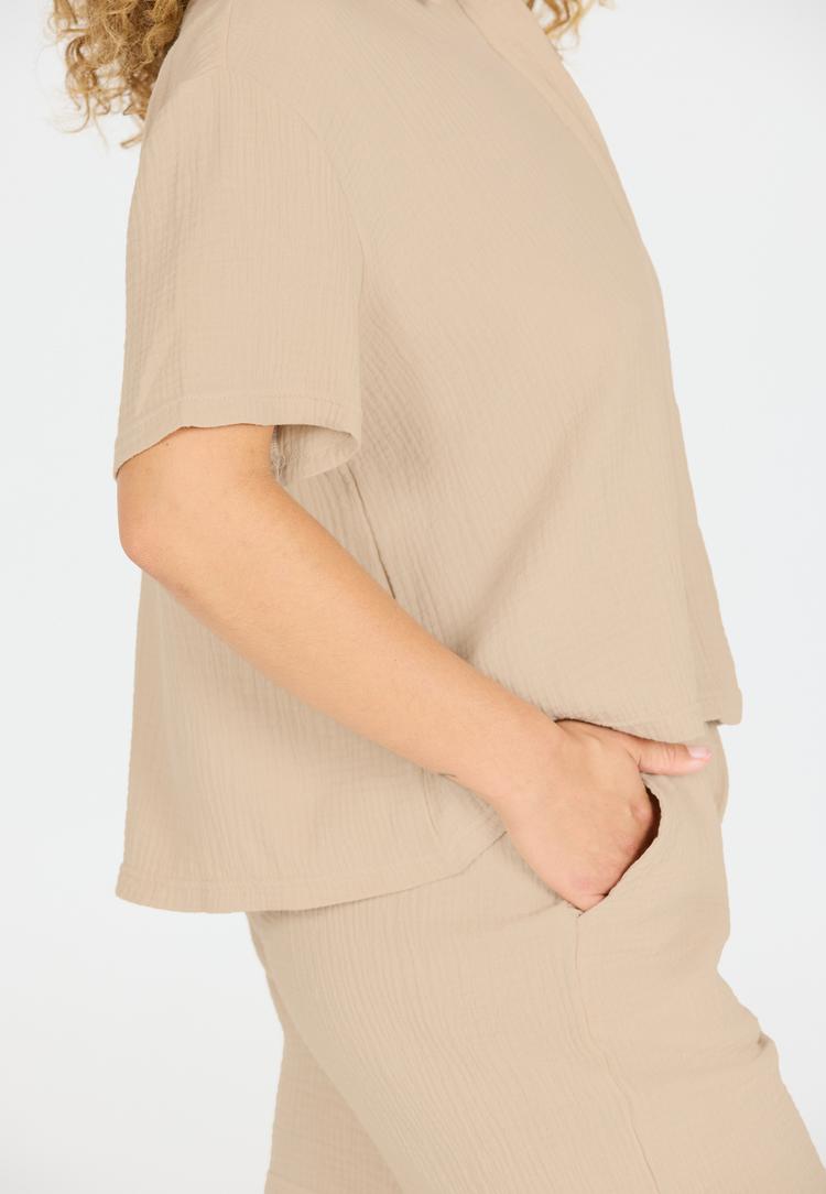 Cruz Cruz Melany Laufshirt Damen - 1265 Island Fossil - 1 | SportScheck