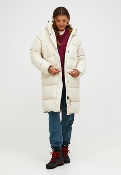 Rückansicht von Peak Performance Daunenmantel Damen BEIGE