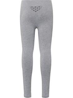 Rückansicht von hummel hmlCI JUNIOR SEAMLESS TIGHTS Tights Kinder GREY MELANGE