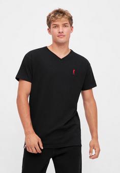 Rückansicht von Derbe Basic Kippes Printshirt Herren schwarz