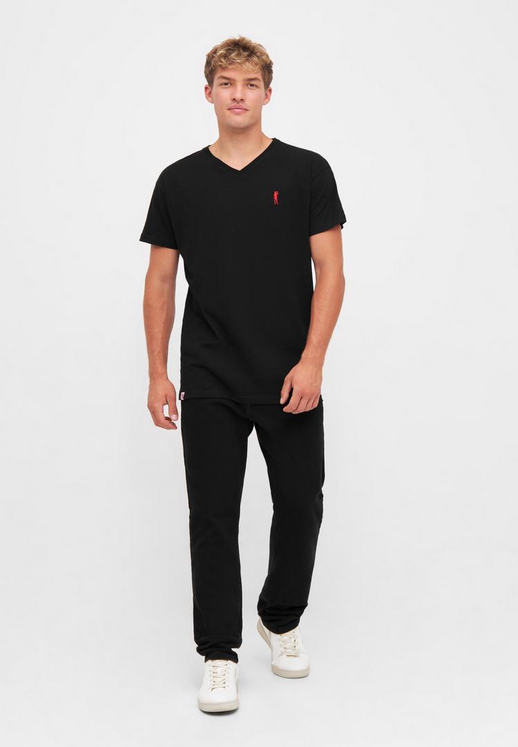 Derbe Derbe Basic Kippes Printshirt Herren - schwarz - 1 | SportScheck