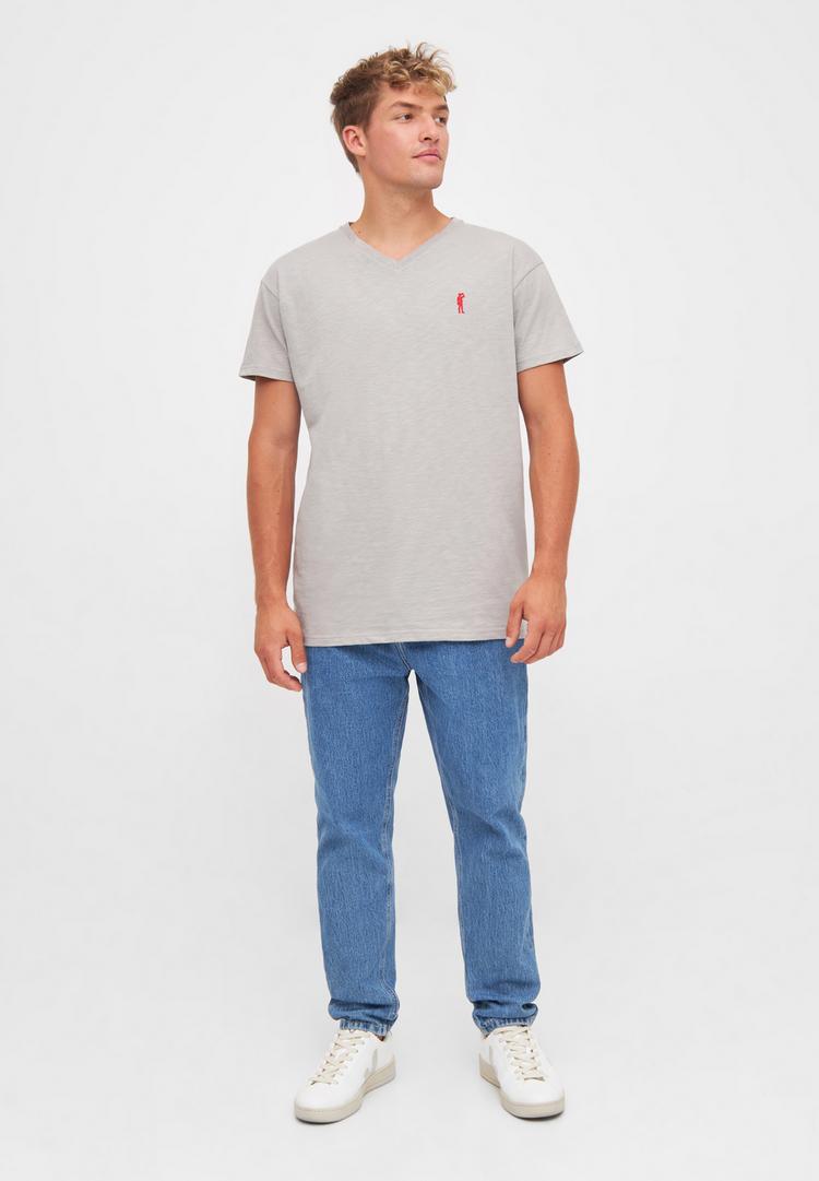 Derbe Derbe Basic Kippes Printshirt Herren - grey - 1 | SportScheck