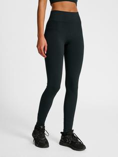 Rückansicht von hummel Tights Damen BLACK
