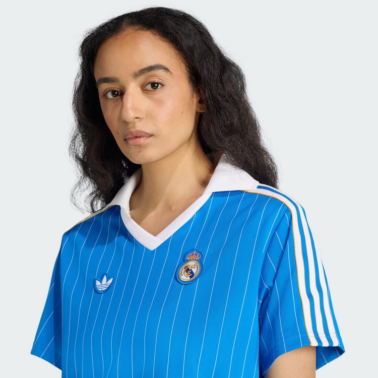 adidas adidas Real Madrid Terrace Icons Kleid Laufkleid Damen - Blue Bird / White - 0 | SportScheck