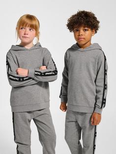 Rückansicht von hummel Hoodie Kinder GREY MELANGE