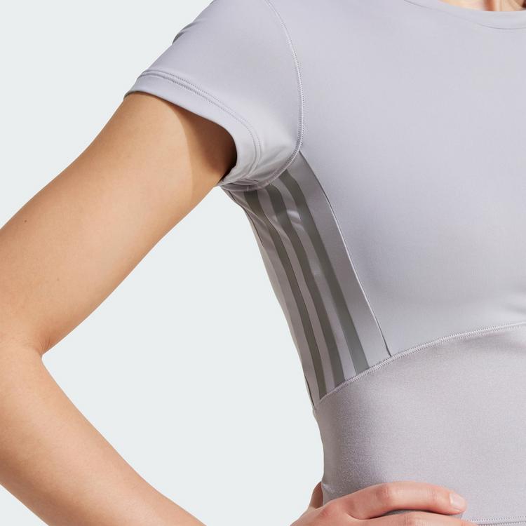 adidas adidas Hyperglam Shine Baby T-Shirt Funktionsshirt Damen - Halo Silver / Grey - 1 | SportScheck