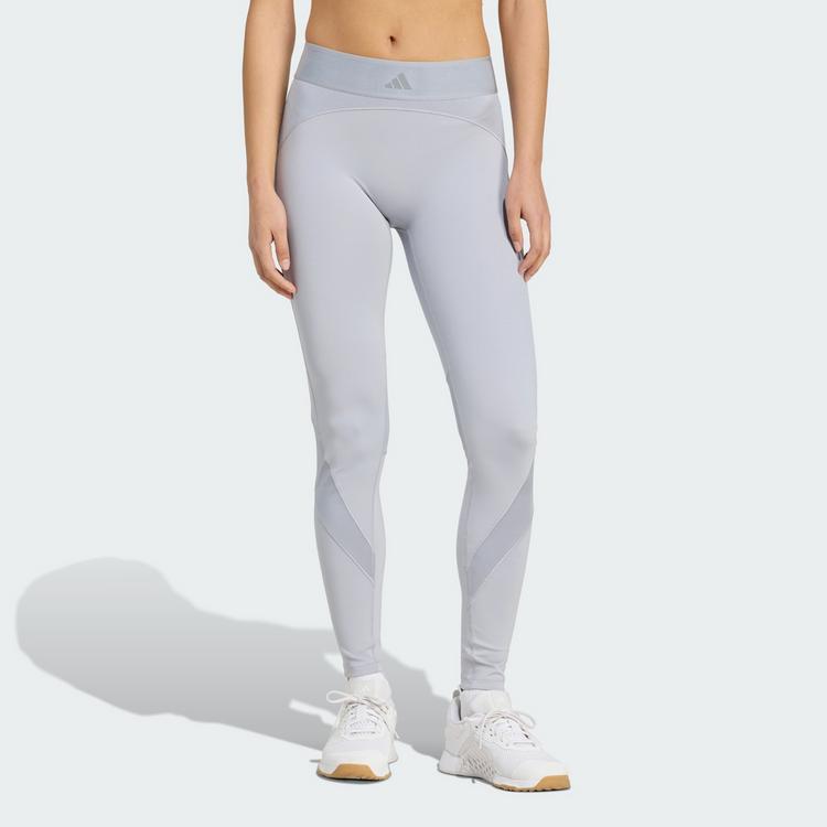 adidas adidas Hyperglam Shine Full-Length Leggings Leggings Damen - Halo Silver / Grey - 0 | SportScheck