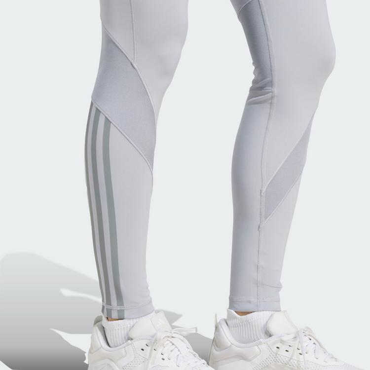 adidas adidas Hyperglam Shine Full-Length Leggings Leggings Damen - Halo Silver / Grey - 1 | SportScheck