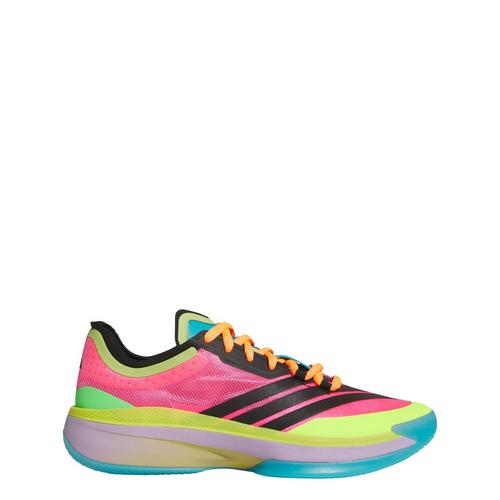 Rückansicht von adidas Adizero Select 2.0 Low Sneaker Basketballschuhe Lucid Pink / Powder Plum / Preloved Lime