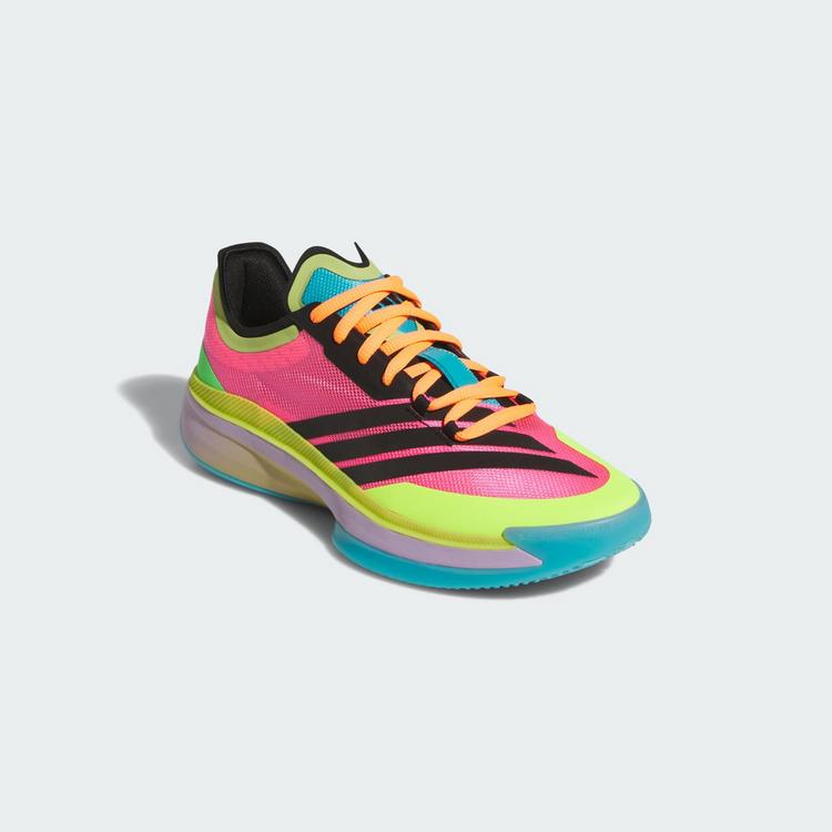 adidas adidas Adizero Select 2.0 Low Sneaker Basketballschuhe - Lucid Pink / Powder Plum / Preloved Lime - 3 | SportScheck