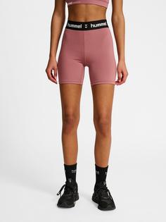 Rückansicht von hummel Funktionsshorts Damen WISTFUL MAUVE