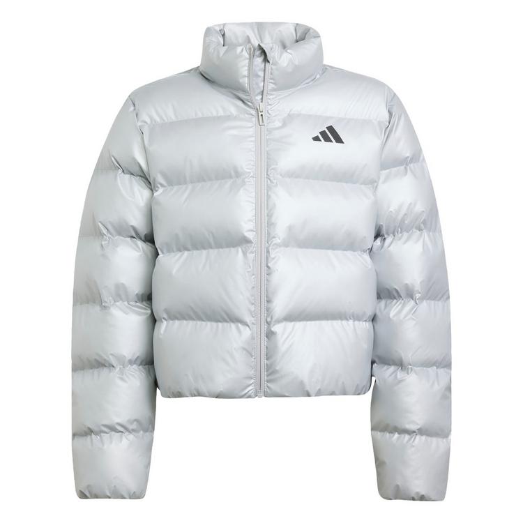 adidas adidas Kunstdaunen Glam Kids Jacke Daunenjacke Kinder - Silver Metallic / Black Reflective - 0 | SportScheck