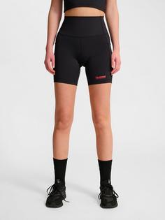 Rückansicht von hummel Funktionsshorts Damen BLACK