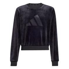 adidas Girl Holiday Glam bauchfreies Sweatshirt Sweatshirt Kinder Black