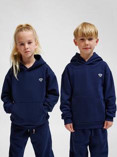 Rückansicht von hummel Hoodie Kinder DRESS BLUES