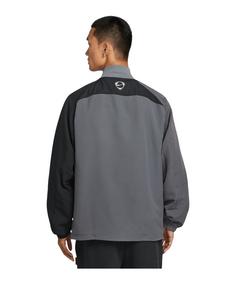 Rückansicht von Nike Brasilien Reissue 2004 Jacke Trainingsjacke Herren grauschwarzgelb