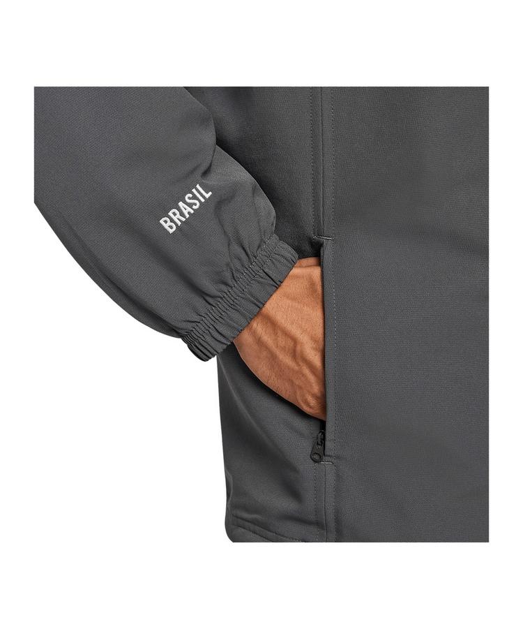 Nike Nike Brasilien Reissue 2004 Jacke Trainingsjacke Herren - grauschwarzgelb - 1 | SportScheck