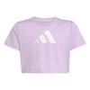 adidas Training Essentials Glam Print T-Shirt T-Shirt Kinder - Powder Plum / Silver Metallic
