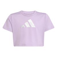 adidas Training Essentials Glam Print T-Shirt T-Shirt Kinder - Powder Plum / Silver Metallic