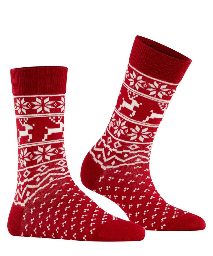 Burlington Burlington X-Mas Fair Isle SO Socken Damen - cranberry (8033) - 0 | SportScheck