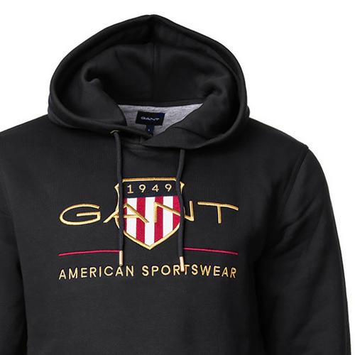 Rückansicht von GANT Sweatshirt Sweatshirt Herren Schwarz
