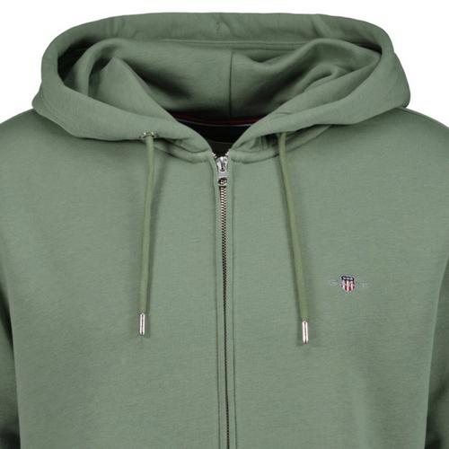 Rückansicht von GANT Sweatjacke Sweatjacke Herren Grün (Dry Green)