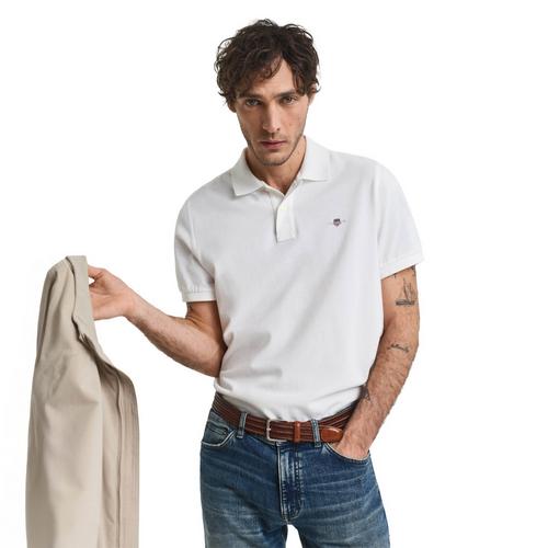 Rückansicht von GANT Poloshirt Poloshirt Herren Weiß