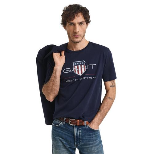 Rückansicht von GANT T-Shirt T-Shirt Herren Blau