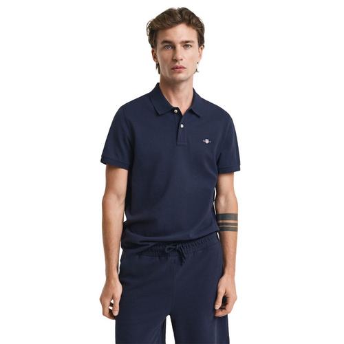 Rückansicht von GANT Poloshirt Poloshirt Herren Blau