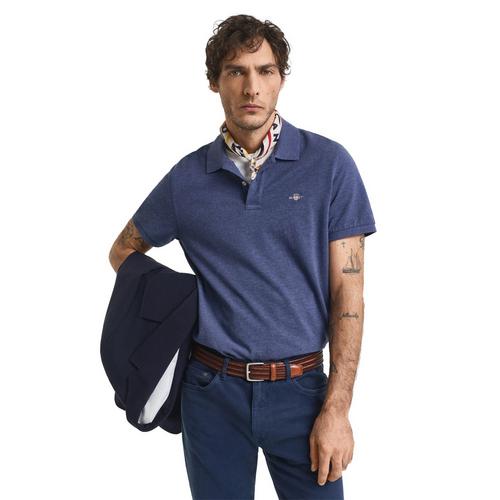 Rückansicht von GANT Poloshirt Poloshirt Herren Jeansblau