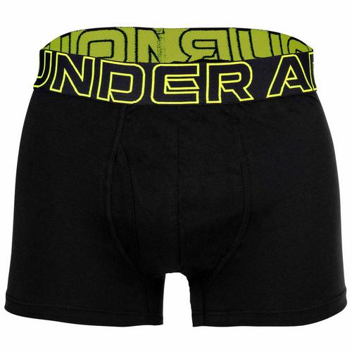 Rückansicht von Under Armour Boxershort Hipster Herren Schwarz/Hellgrün/Rot/Blau
