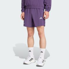 Rückansicht von adidas Training Essentials Holiday Pack Shorts Funktionsshorts Herren Aurora Plum