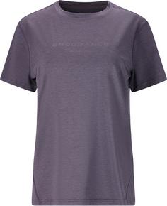 Endurance WANGE MELANGE Printshirt Damen 4371 Graystone